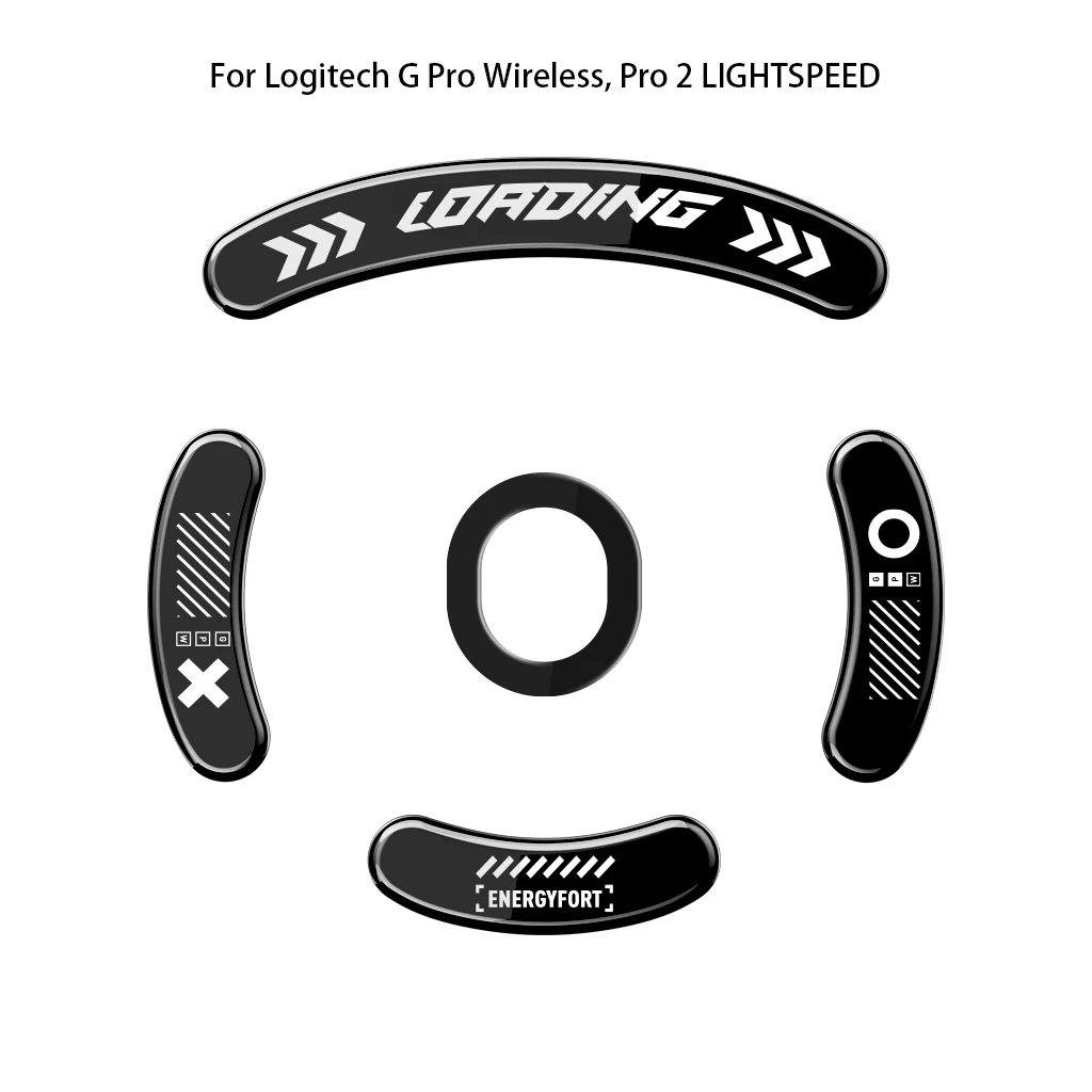 Anti-Slip Mouse Glide Skates for Wireless Gaming Mice (Set of 2)