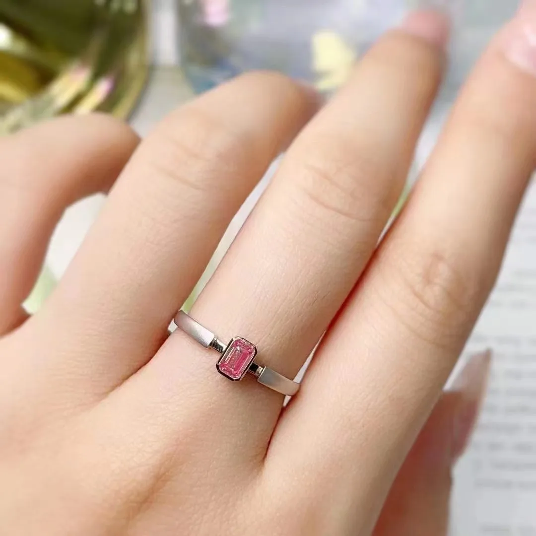 Pink diamond: 3ct simulated light pink diamond rings 925 silver, women's  gift | eBay