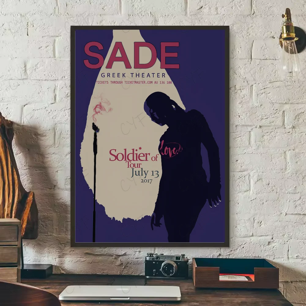 Sänger S-Sades Sophisti POP Poster, wasserdichte Wandkunst, hochwertiger Druck, Filmposter für Wohnzimmer, Schlafzimmer, Retro-Raumdekoration, Geschenk – Detail 12