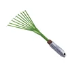 9 Teeth Garden Rake 15.5 Inch Grass Rake Hand Rake Leaf Broom with Comfort Grip Cleaning Pet Excrement Gardening Tools 6
