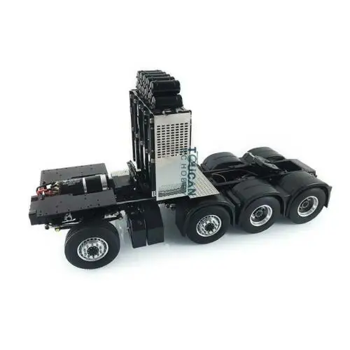 SALE 1/14 LESU 8X8 Metal Axle Gearbox Chassis Equipment Rack for RC Truck Tamiyay 3363 1851 Remote Control Tractor Th16496 3