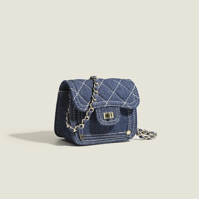 Personality Mini Rhombus Small Square Bag Women's Shoulder Bag Convenient Crossbody Chain Bags Lipstick Cosmetics Bags