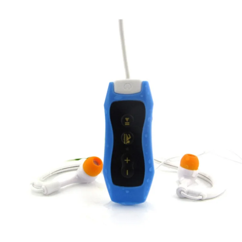 Waterproof IPX8 Clip MP3 Player FM Radio Stereo Sound Swimming Diving Surfing Cycling Sport Music Player with