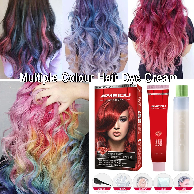 MEIDU Professional Use Colour Cream Golden Brown Red Purple Hair Color Dye Cream Natural Permanent Hair Dye With Peroxide Gream new projector colour color wheel for 3m dx70 scp720 scp72 cd20x ad50x dx70i projector instrument color wheel