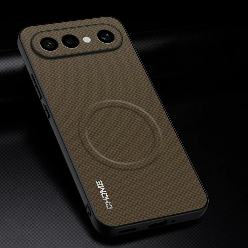 Luxury Magnetic Leather Cover with Textured Design