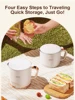 Household Portable Stainless Steel Electric Water Cup Automatic Mini Travel Kettle 5