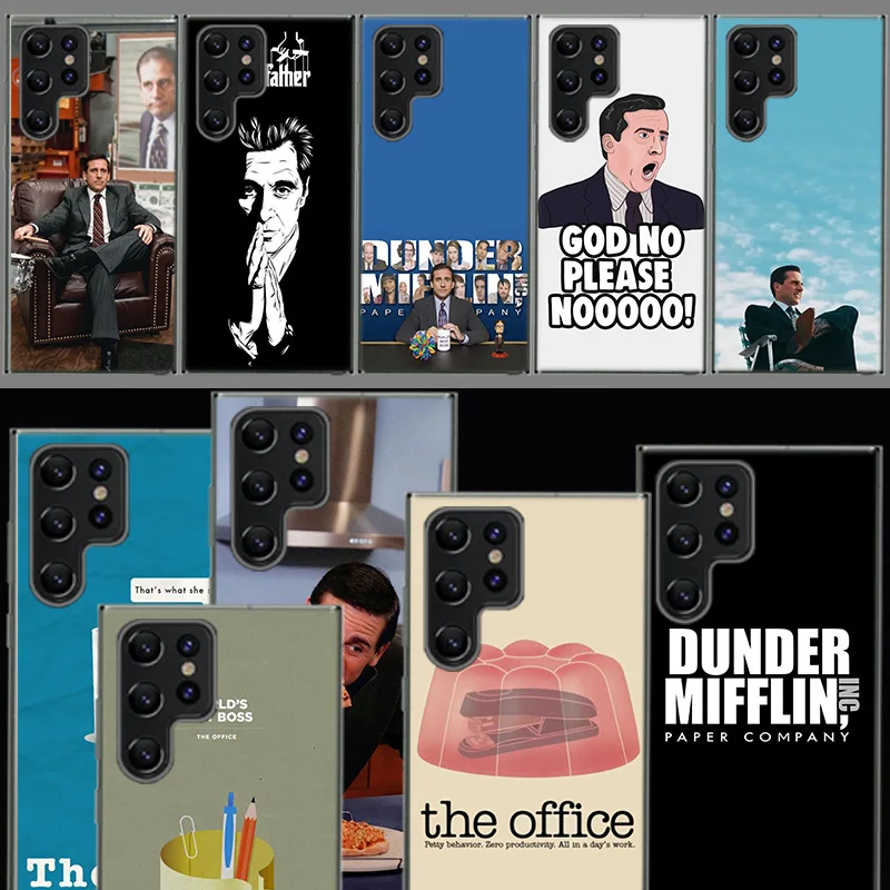 The Office Dunder Mifflin Cover Per Samsung Galaxy S21 S20 Fe S23 S22 S24 Ultra Phone Case S10 S10E S8 S9 Plus S7 S6 Edge Clear