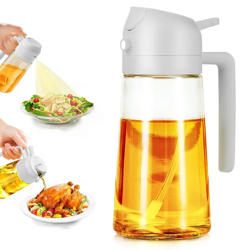 2in1 500ml  Oil Sprayer Oil Spray Bottle Oil Tank BBQ Kitchen Baking BBQ Picnic Kitchen Tools for Businesses 5