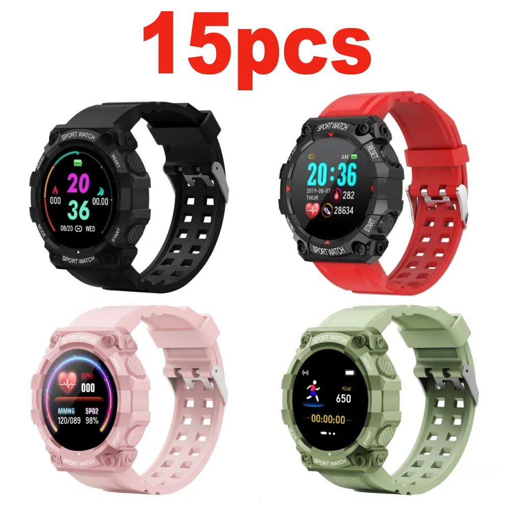 15PCS FD68S FD68 Smart Watch Sport Smart Wristwatch Bands 1 44 Inch Round Screen Heart Rate