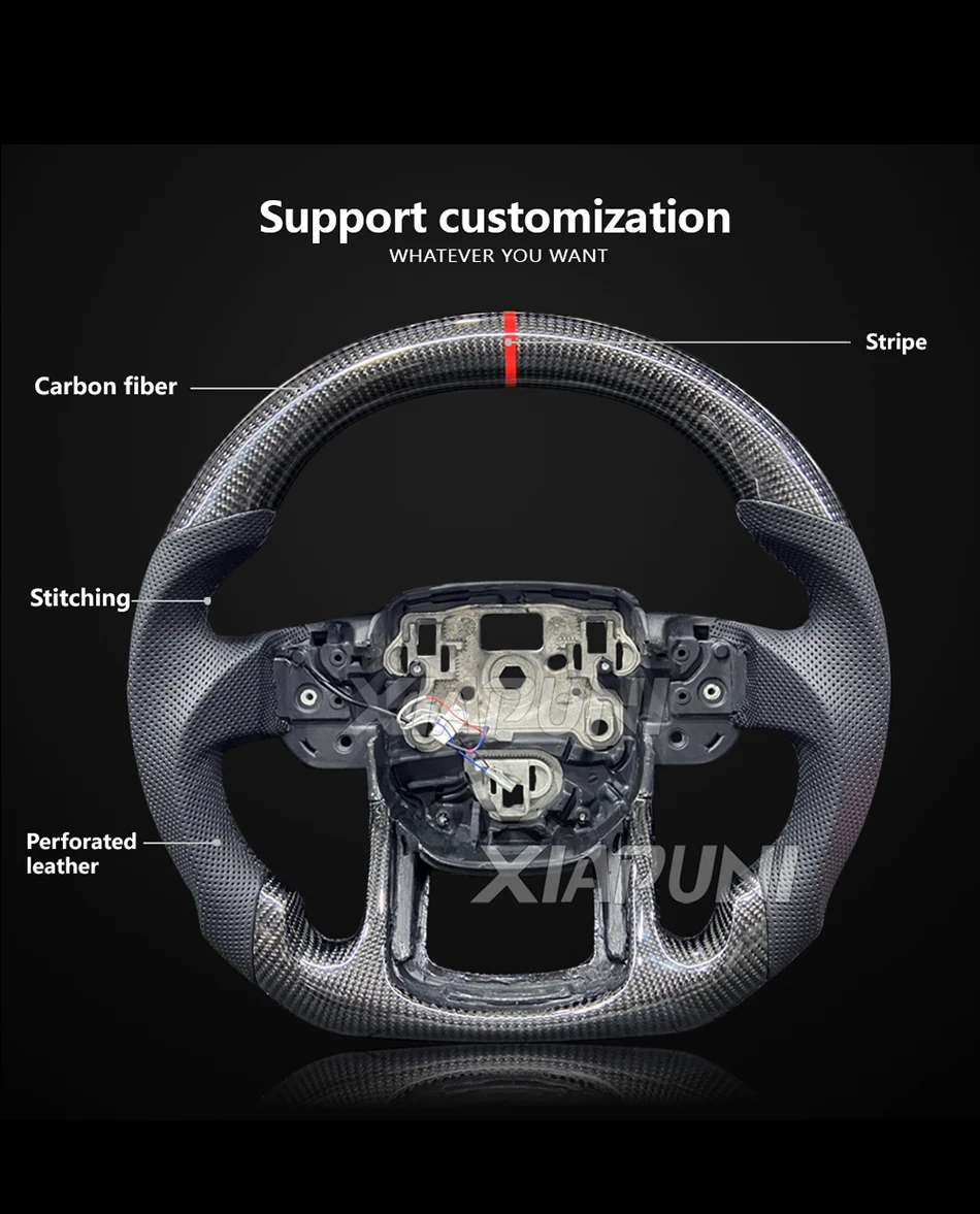 Carbon Fiber Steering Wheel For LAND ROVER Discovery 2019-2022/Range Rover Velar 2017- 2020/Range Rover 2014-2020 Racing Wheel - - Racext 25