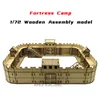 1/72 Fortress Building Assembled Model Legion Camp Wooden DIY Scene Decorations Handmade Gifts 1