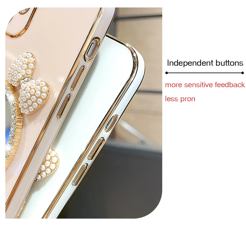 Diamond Bling Makeup Mirror Stand Cover