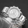 4PCS/Set Fashion Rhinestone Women‘s Watch Stainless Steel Band Quartz Watches Silver Bracelets Set 4