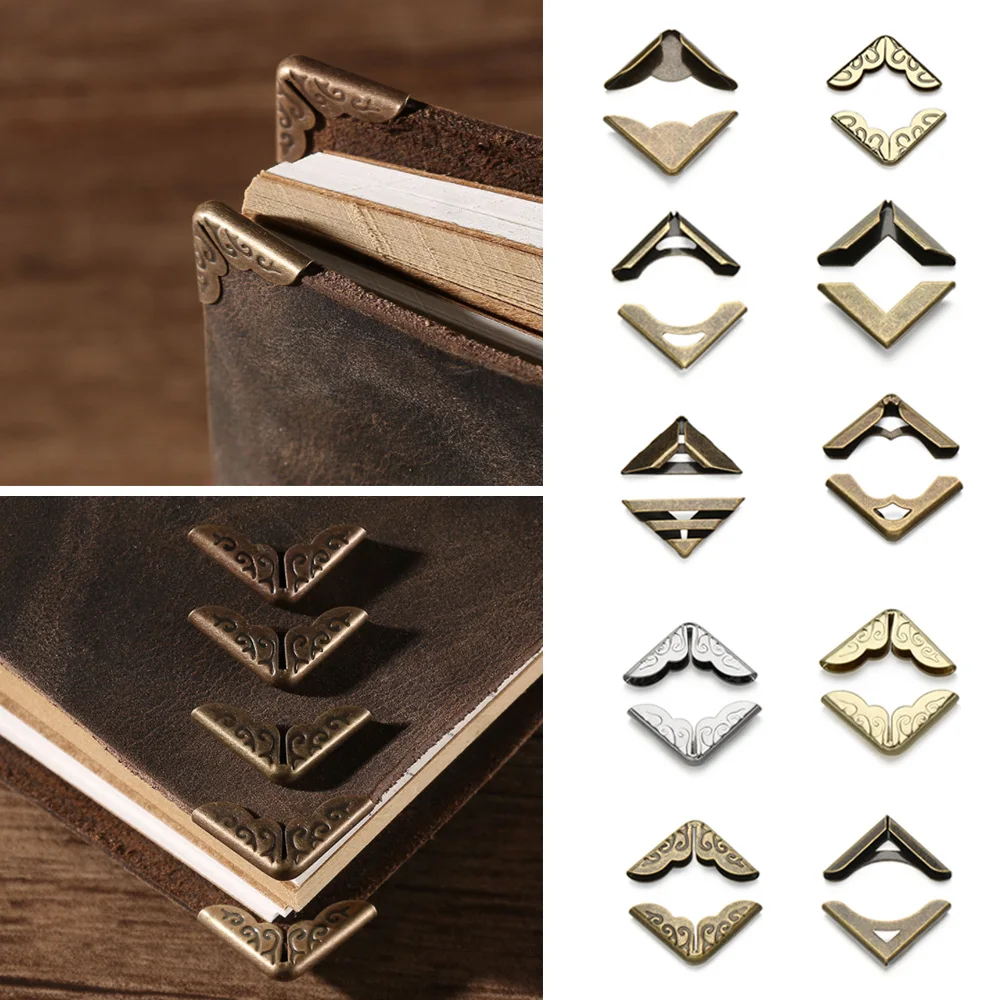 4Pcs Metal Corners For Books Scrapbooking Photo Albums Book Scrapbook ...
