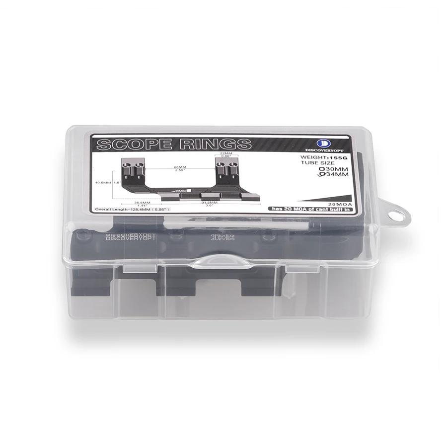 DISCOVERYOPT One-piece 20MOA Cantilever Scope Mount Rigid Precision 34mm/30mmTube Picatinny Rail For Scope Accessories