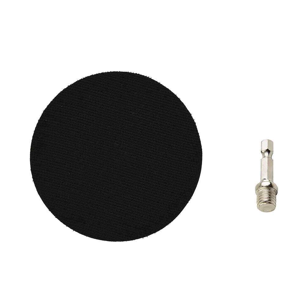 4 Inch 100mm Hook And Loop Buffing Pad Rotary Backing Pad With M10 Drill Adapter Sanding Disc Pad Power Tool Accessories