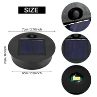 Lanterne Solaire de Remplacement, Éclairage d'Extérieur, Rond, Étanche, 4 Pièces 6