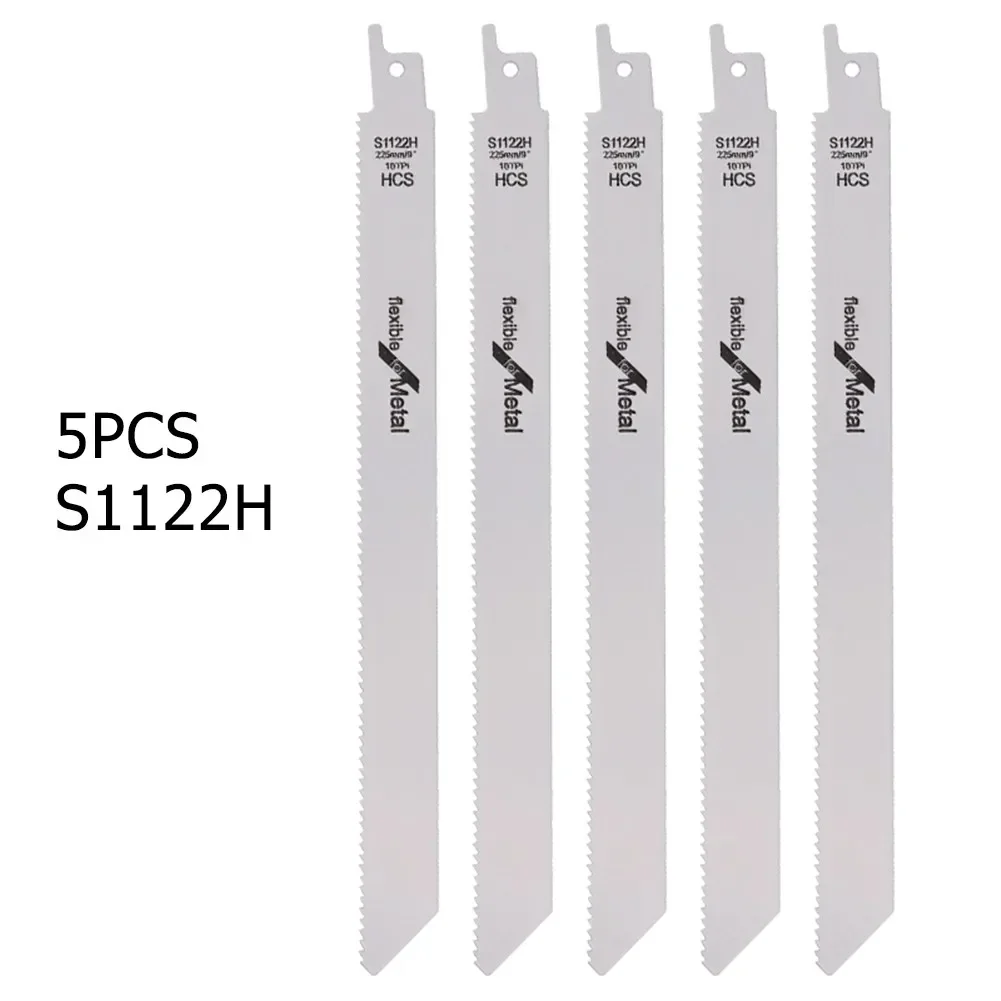 5Pcs BI-Metal Reciprocating Saw Blade Saber Saw Handsaw Multi Blade For Wood Metal Plastic Pipe Cutting Power Tool Accessory