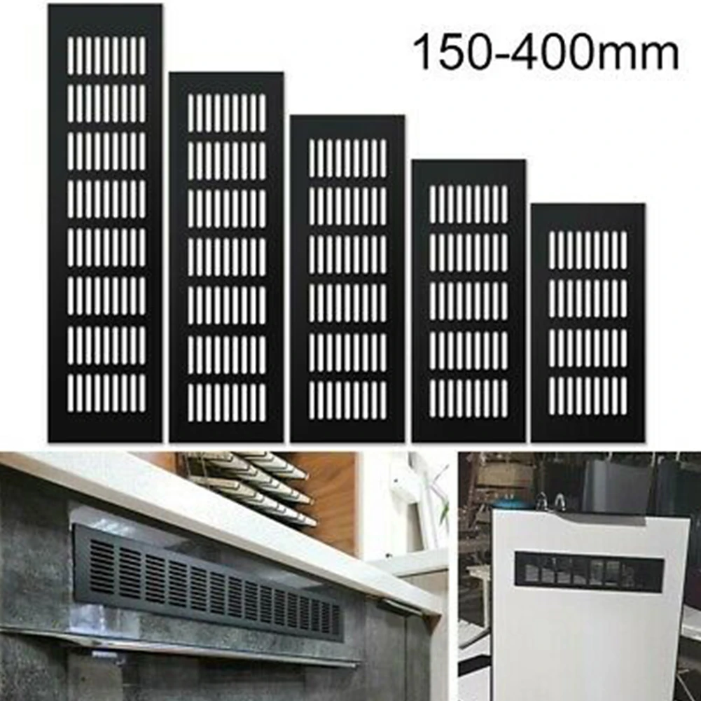 

100mm Aluminium Ventilation Grille Rectangular Cabinet Wardrobe Air Vent Grille Ventilation-Cover Cabinet Breathable Net