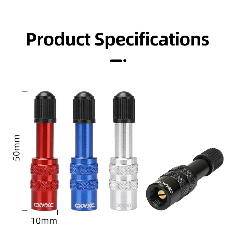 CXWXC Fahrrad-Luftfedergabel-Adapter für Schrader-Ventil, Stoßdämpfer-Pumpenventil-Konverter, Verlängerungsdüse, Reifenpumpenwerkzeug – Detail 2