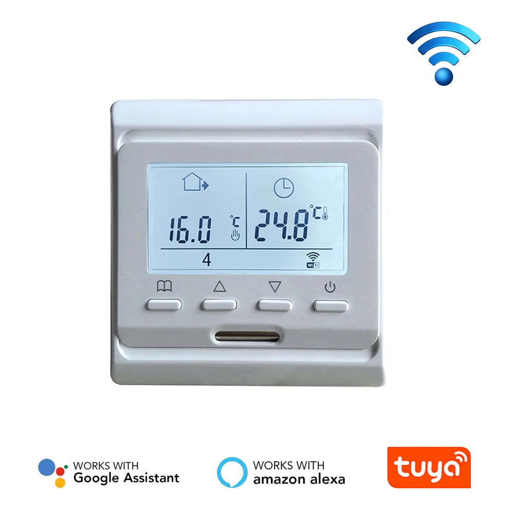 Best price M6.716 220V Colorful LCD Screen Programmable Temperature  Controller Electric Underfloor Heating Room Thermostat - AliExpress
