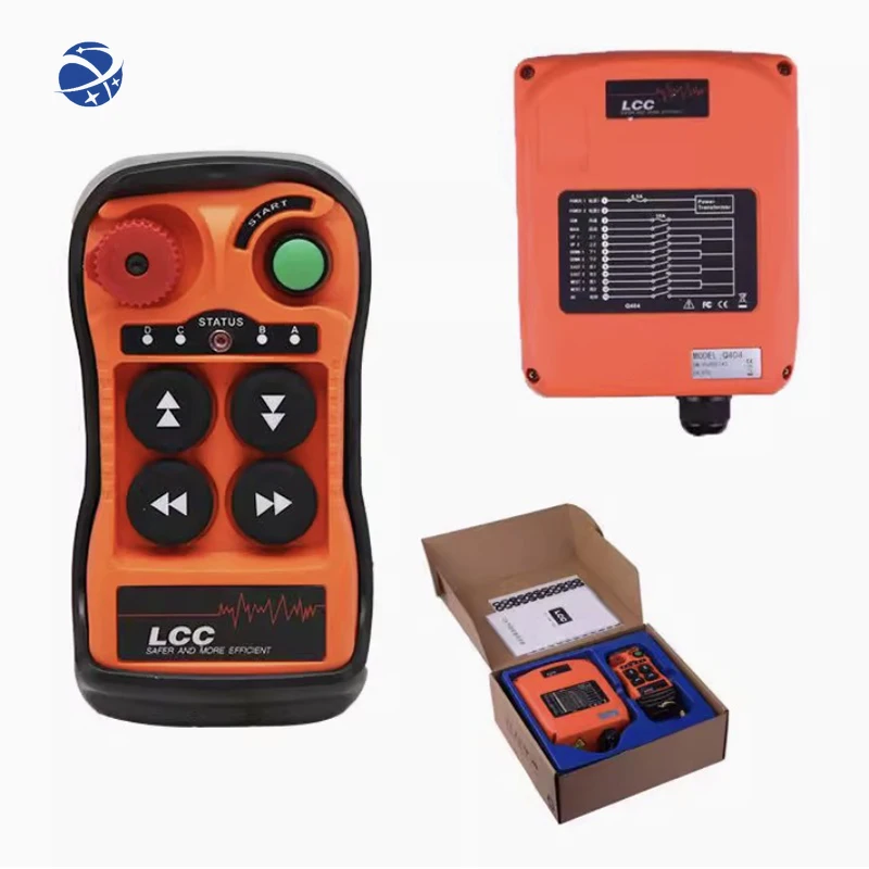 

Yunyi Factory direct sales Q404 double speed high energy efficiency chain hoist truck crane industrial radio wireless remote con