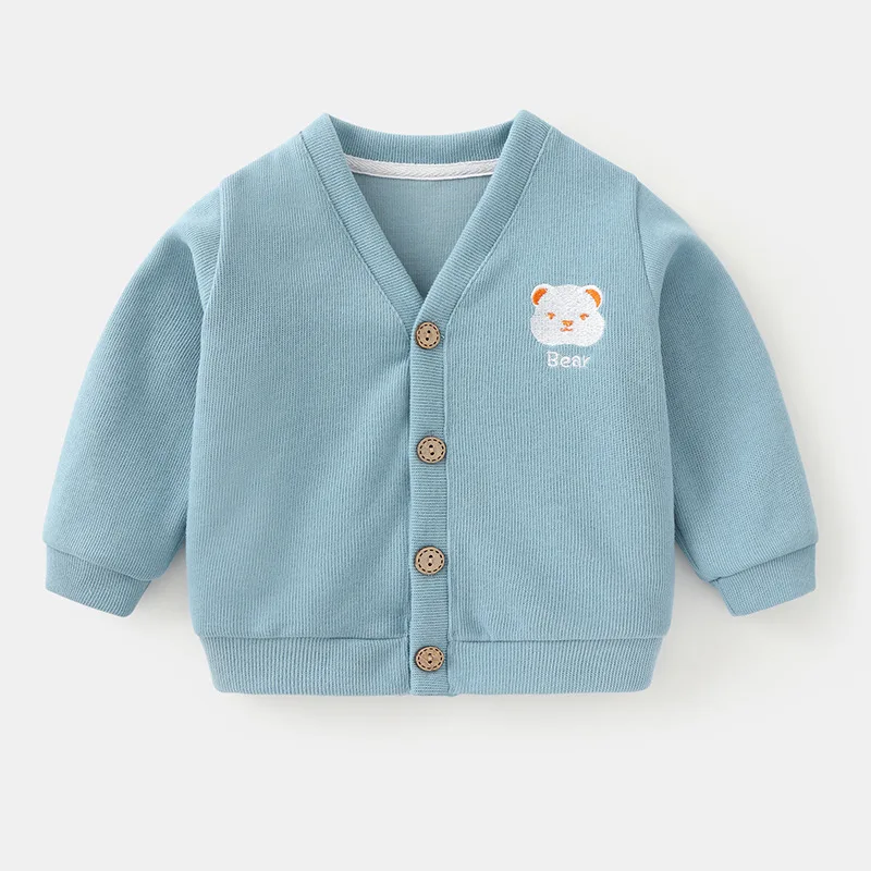 Baby Knitted Cardigan Toddler Girl Cute Sweater Autumn Boy Casual Jacket Cartoon Bear Fashion Kids Outerwear Ropa Para Bebe