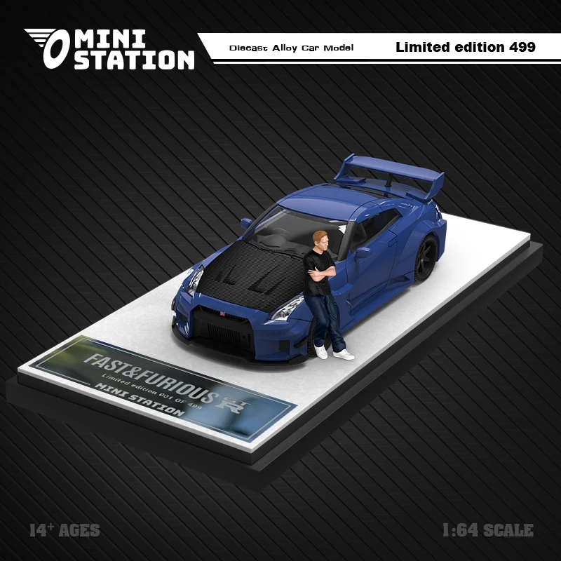 Mini Station 1:64 Fast & Furious Brian's GTR R35 3.0 TypeA