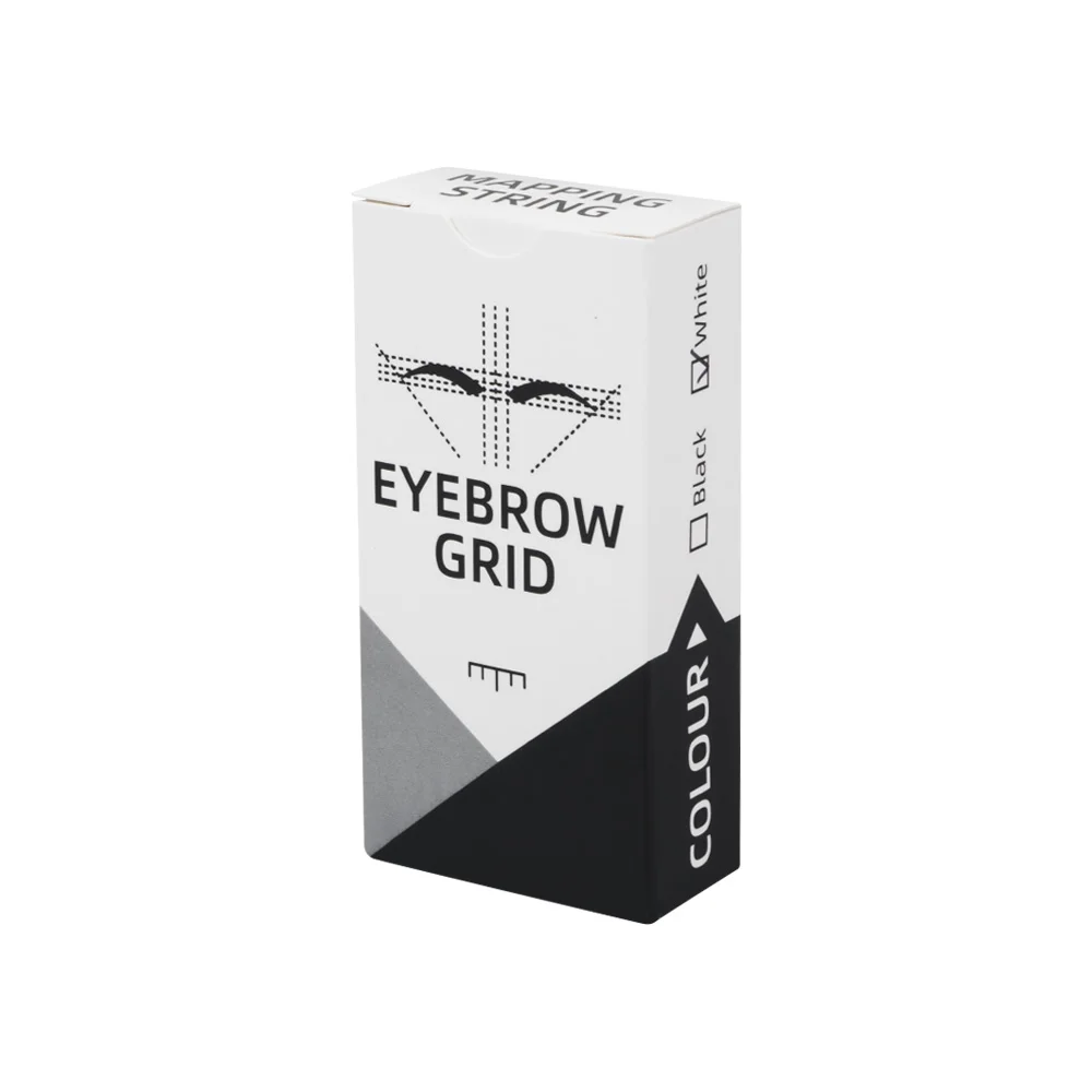 New Stretchable Mapping Pre-ink String Microblading Eyebrow Makeup Dyeing Thread Semi Permanent Eyebrows Grid Measuring Tools eyebrow measuring tools
