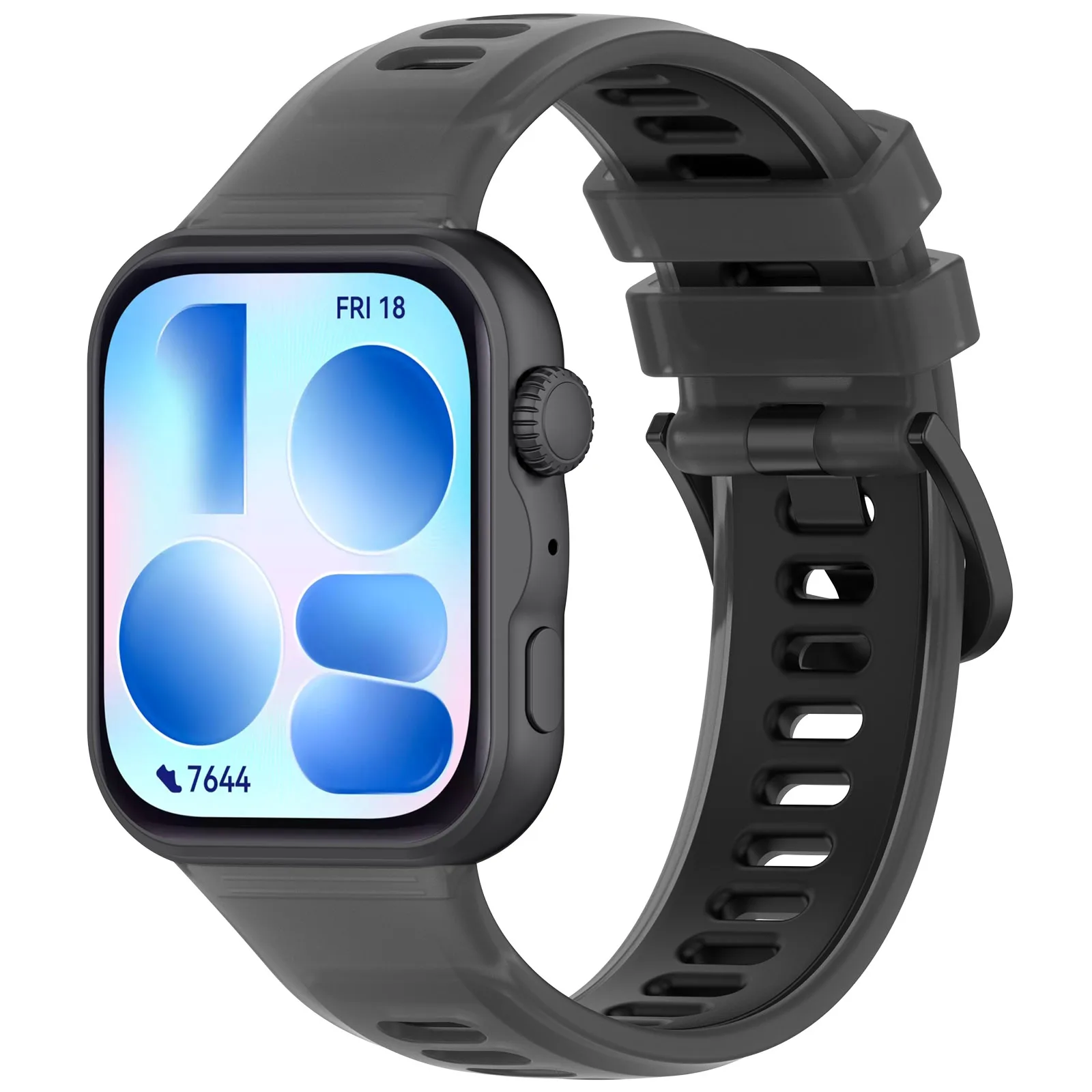 Breathable Two-Color Sport Silicone Bracelet Strap