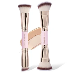 Deluxe 2 - Piece Foundation Brush Set for Smooth, Flawless Application (Pink)
