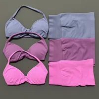 2 Piece Histello Sport Set Women Seamless Yoga Tank Bra High Waist Scrunch Bum Gym Shorts Sets Fitness Running Workout Suit - Image 4