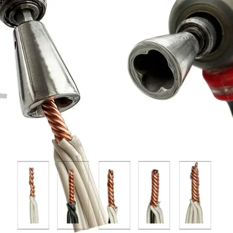 1Pc Wire Twisting Tools Thickly Twister Elettricista Artefatto Per Power Drill Driver Twisted Connector Cable Device Multi-Tool