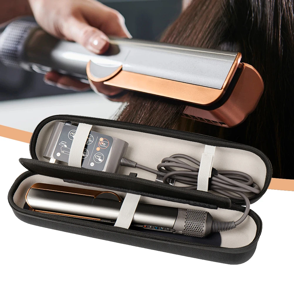 EVA Hard Carrying Case Anti-Scratch Hard Storage Case Dust-Proof Travel Carrying Bag for Dyson Airstrait HT01 Hair Straightener