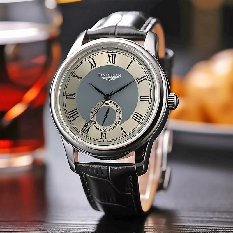 2025 Nuovo Top Brand Orologio da polso da uomo Luxury Business Orologio da uomo impermeabile per uomo Orologio al quarzo Orologi da uomo in pelle reloj Bello - immagine 6