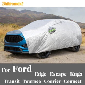 Copertura per auto esterna Anti UV Sole Neve Pioggia Copertura di protezione del ghiaccio Antipolvere per Ford Transit Tourneo Corriere Connect Edge Escape Kuga