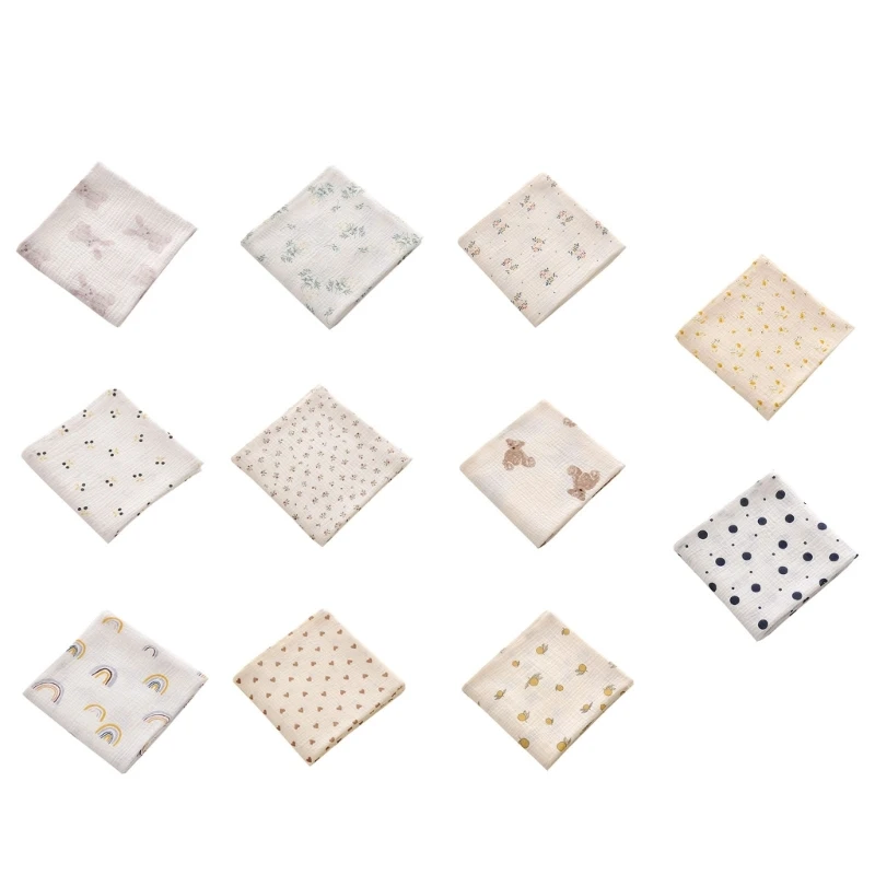 Baby Muslin Swaddle Blanket Multi-pattern Cotton Large Soft Baby Receiving Blankets Newborn Swaddle-Wrap Lightweight