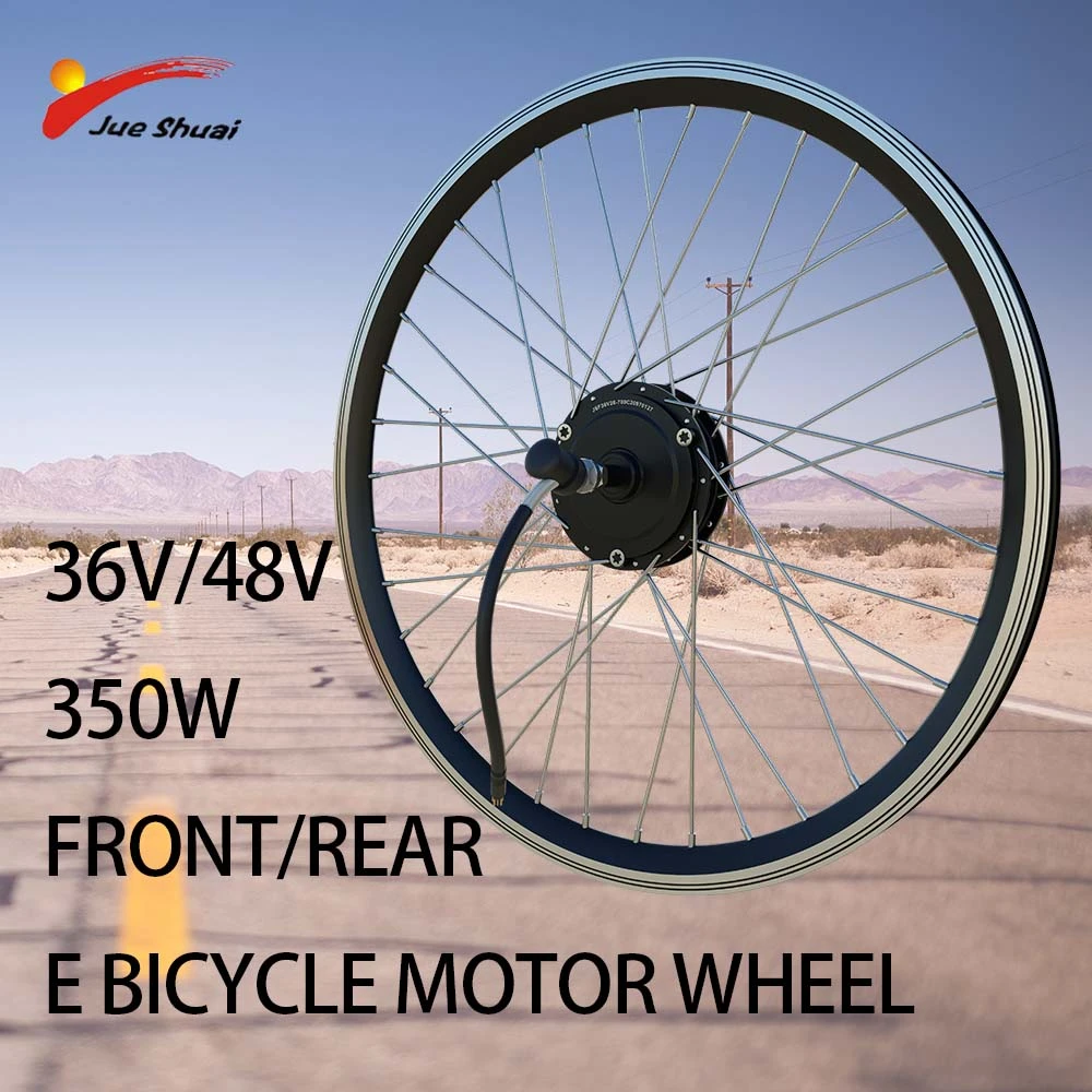 36V 48V 350W Electric Bicycle Motor Wheel Front Rear Brushless Hub