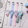 New Disney Mickey Kids Watches Girls Luminous Silicone Strap 3D Cartoon Minnie Children Watch Quartz Clock reloj infantil ﻿ ﻿ 5