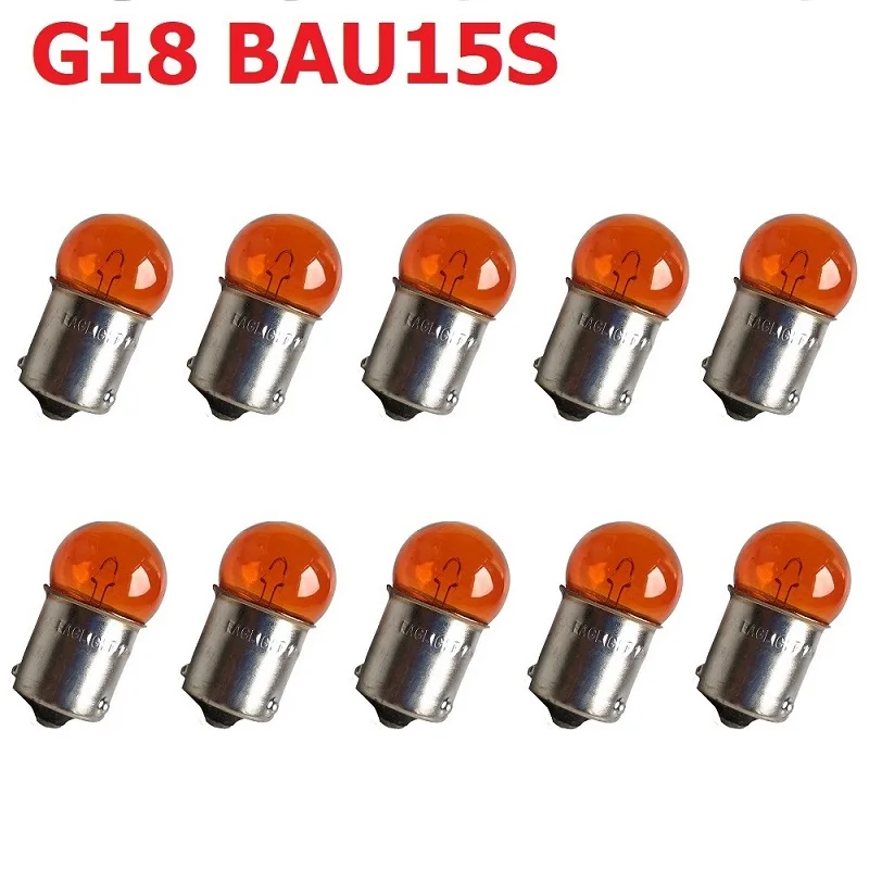 10pcs Motorcycle Led Lights G18 R5w R10W 12V Auto Brake Light Bulbs