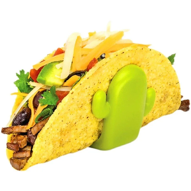 Joie Taco Holder Plastic Taco Holder Rack BPA Free Tortilla Pancake Stand Cactus Shape Sanitary Materials Kitchen Tools