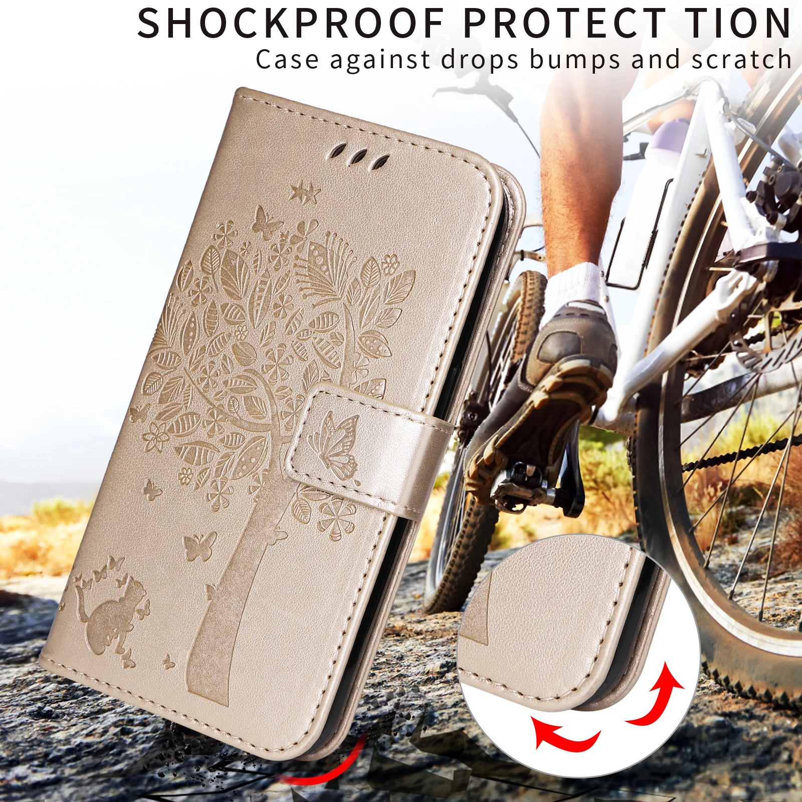 Shockproof Wallet Phone Case with Enhanced Durability and Protection
