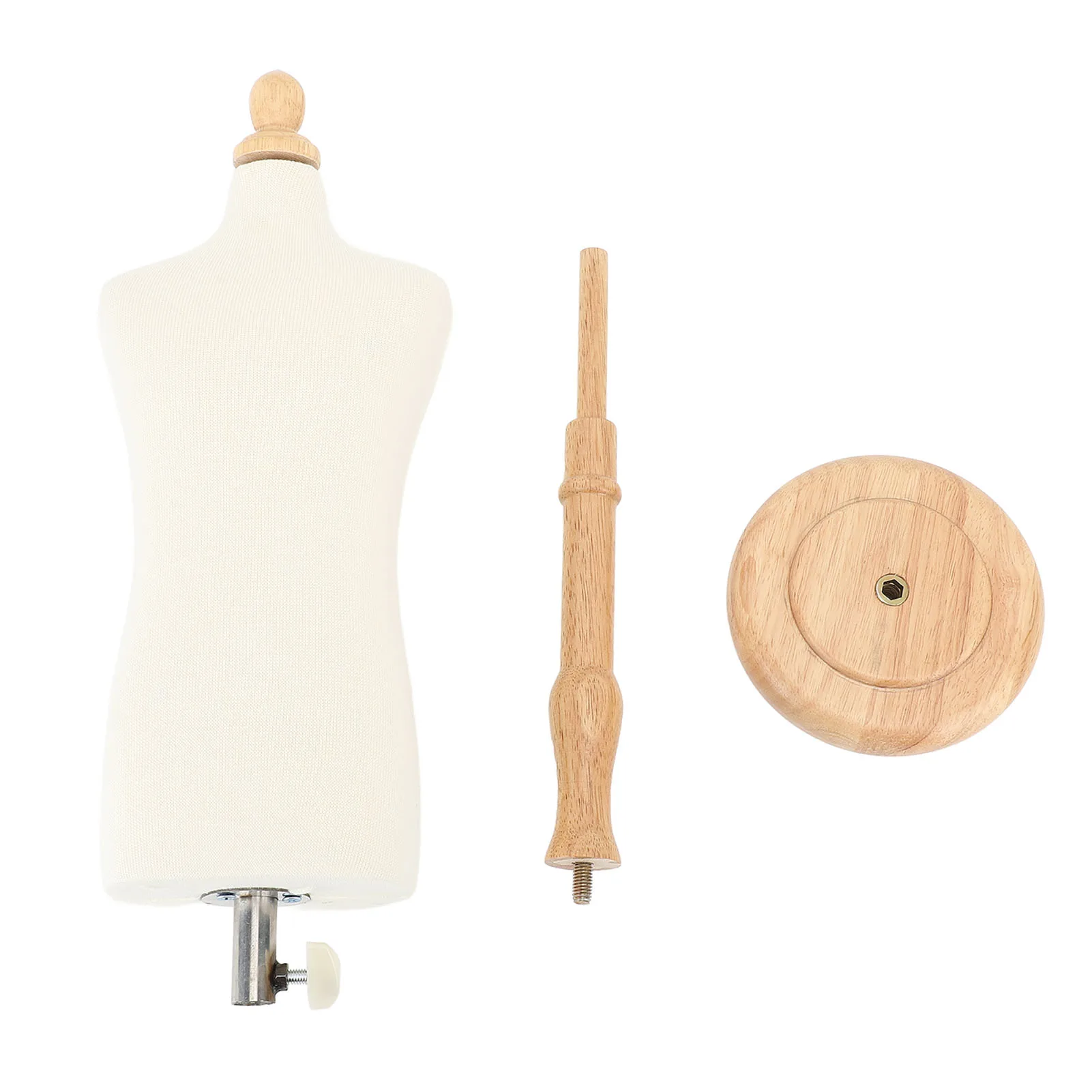 Torso Model Fixable Easy Assembly Dress Mannequin Versatile Male Body with Stand for Design