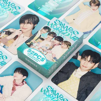 92Pcs/Set Kpop SHINee Poet l Artist Album LOMO Cards Stickers Taemin Minho Onew Key World Tour VII Fashion Photocards DIY Decal 1