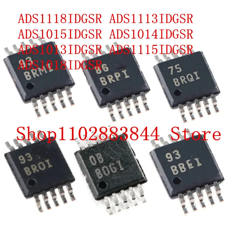 

10 шт./лот ADS1013IDGSR ADS1014IDGSR ADS1015IDGSR ADS1018IDGSR ADS1113IDGSR ADS1115IDGSR ADS1118IDGSR VSSOP-10 12 бит adc чип