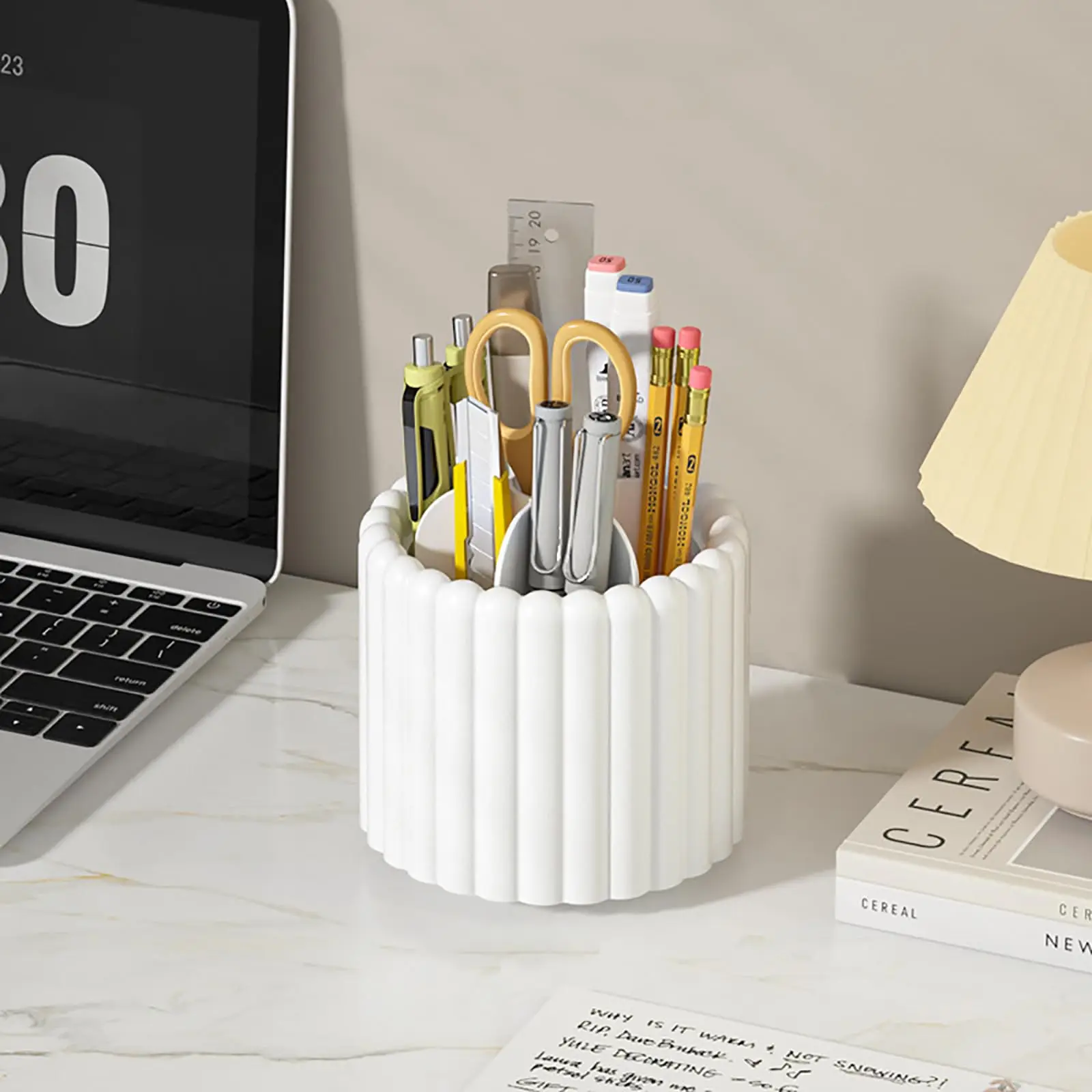 360 Rotating Makeup Brush Holder 8 Slots Make Up Brush Organizer Removable Spinning Cosmetic Brushes Storage Pen Holder 5