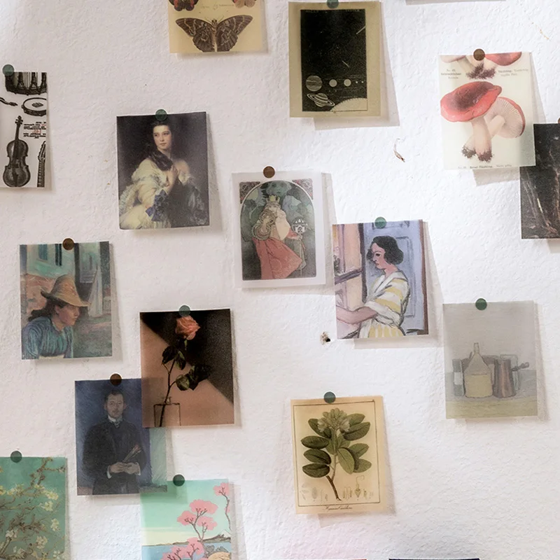 365 Sheets Memo Paper Parchment Material Book Vintage Collage Scrapbooking Journaling Decoration Material Notes