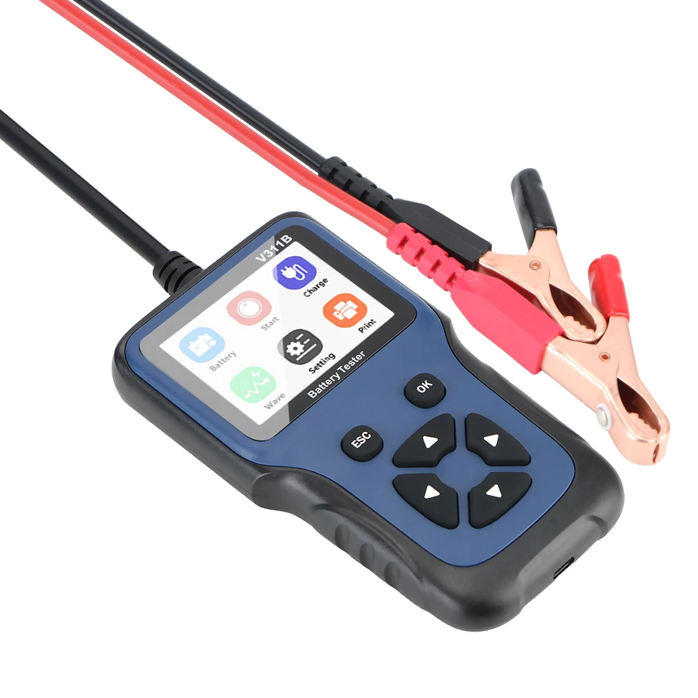 자동차 배터리 충전기 테스터 분석기, 자동차 진단 도구, 자동차 배터리 감지기, 12V