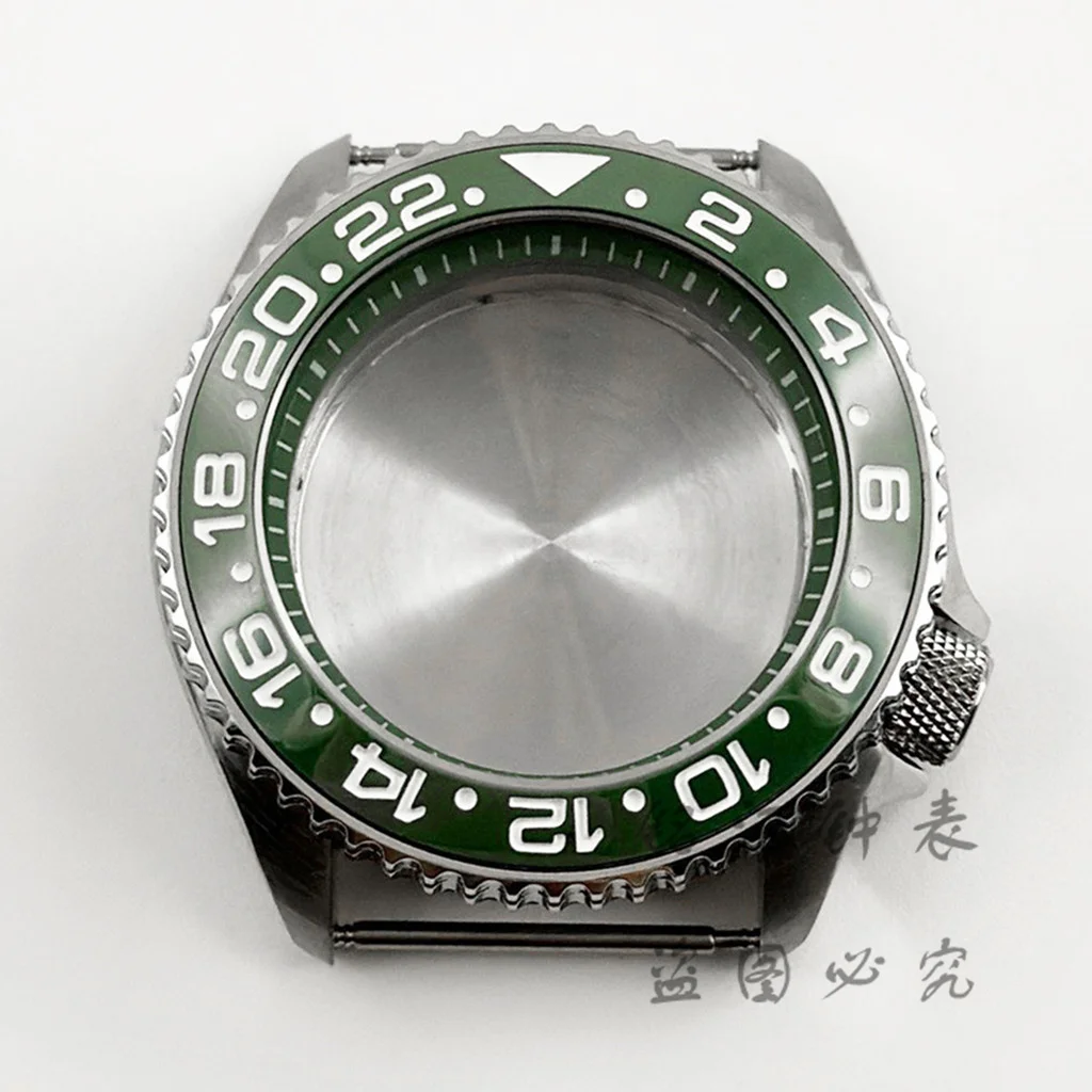Green Ring 42mm Watch Case with Sloping Bezel
