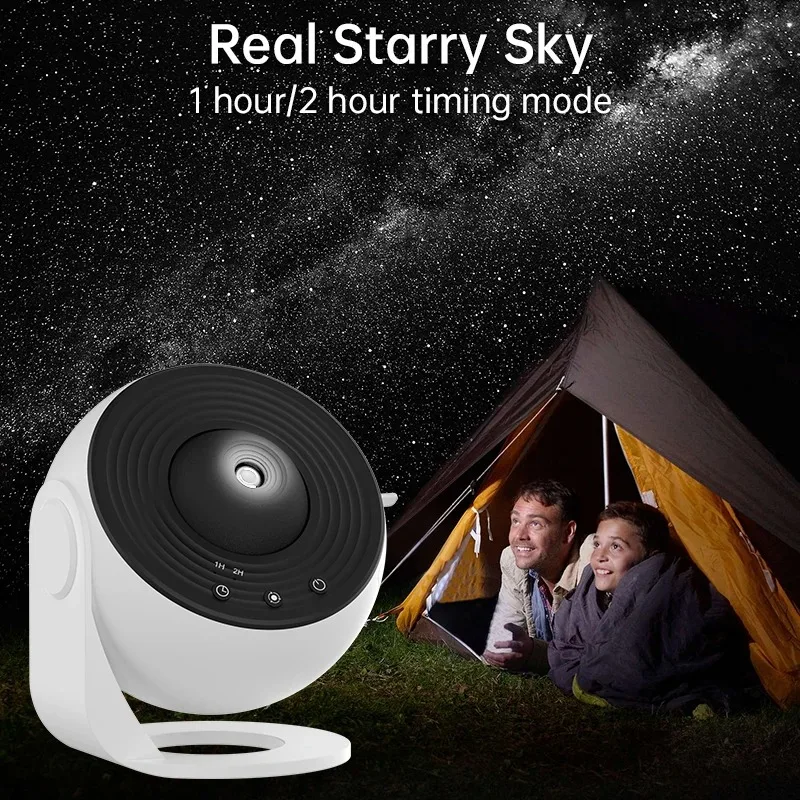 Mexllex HD Starry Sky Globe Galaxy Projection Night Light, White Planetarium LED Lamp for Bedroom Christmas Birthday Party Gift